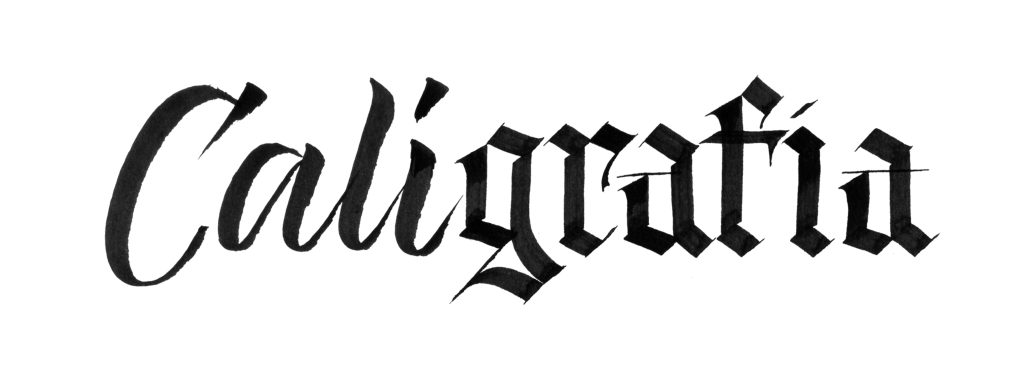 Caligrafia lettering e tipografia - Caligrafia exemplo